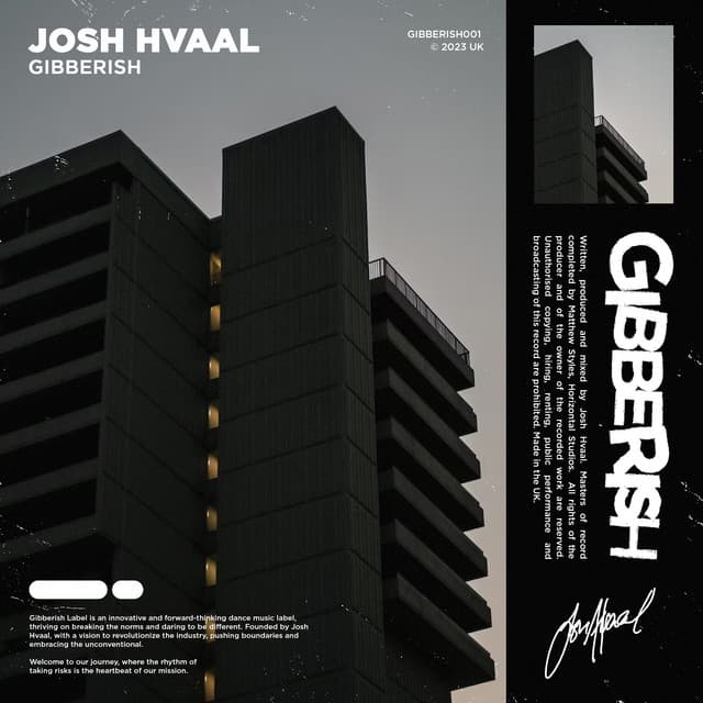 josh hvaal - gibberish cover