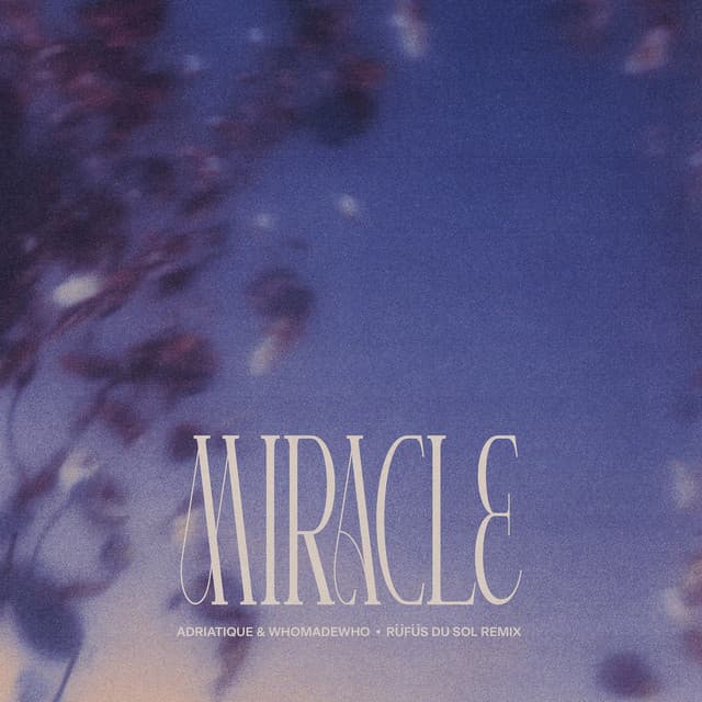adriatique & whomadewho - miracle (rüfüs du sol remix) cover
