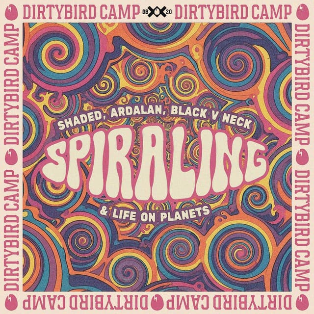black v neck & ardalan & life on planets & shaded - spiraling cover
