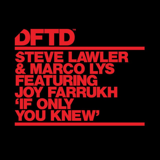 steve lawler & marco lys ft. farrukh - if only you knew cover