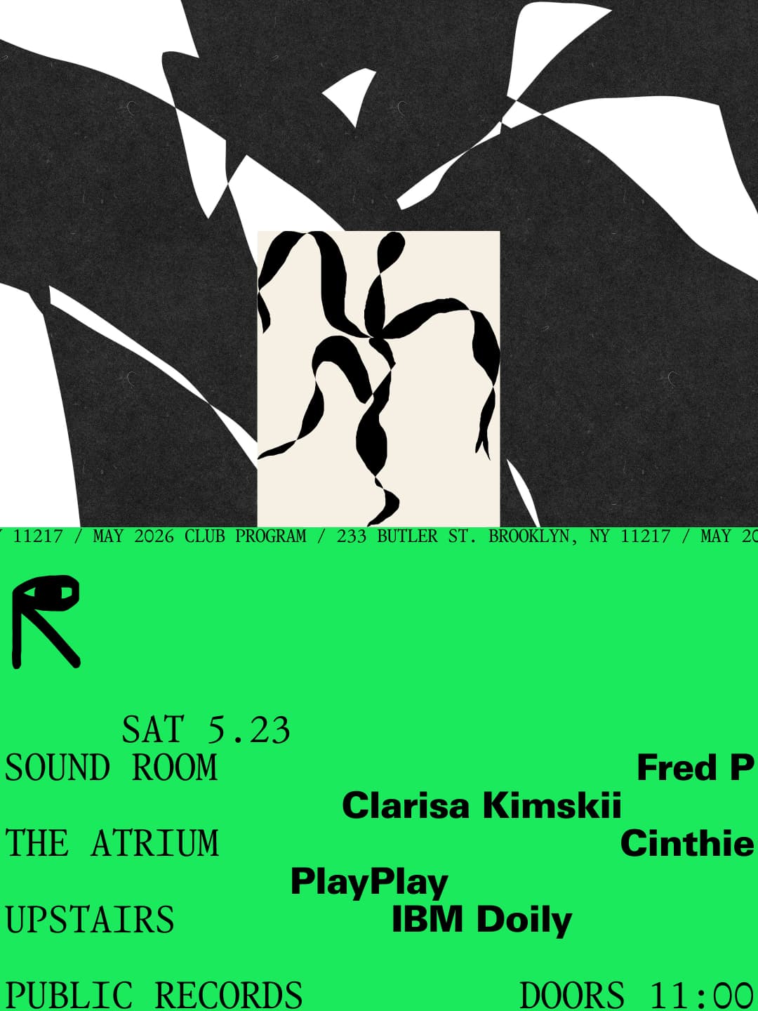 Fred P, Clarisa Kimskii / Cinthie, PlayPlay / IBM Doily