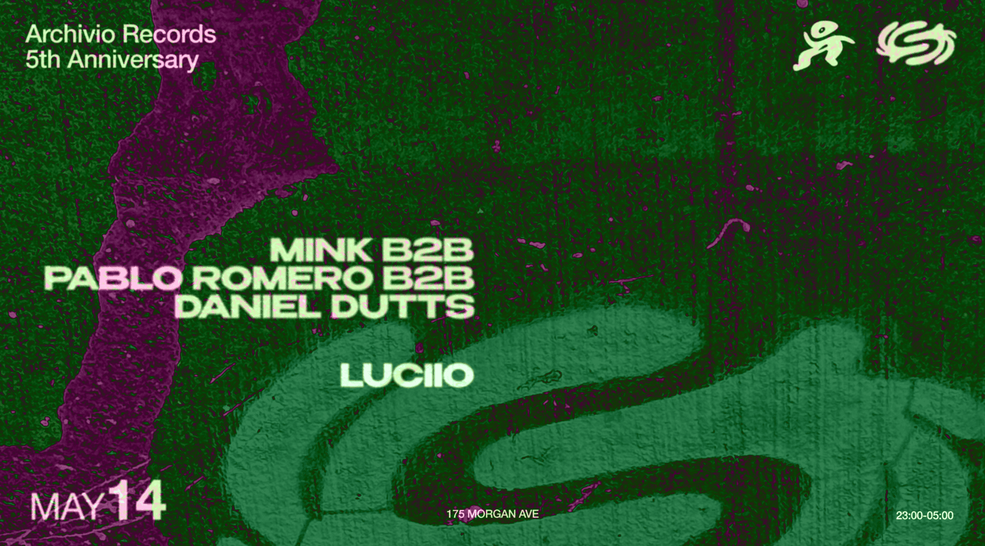 Archivio Records 5th Anniversary: mink b2b Pablo Romero b2b Daniel Dutts