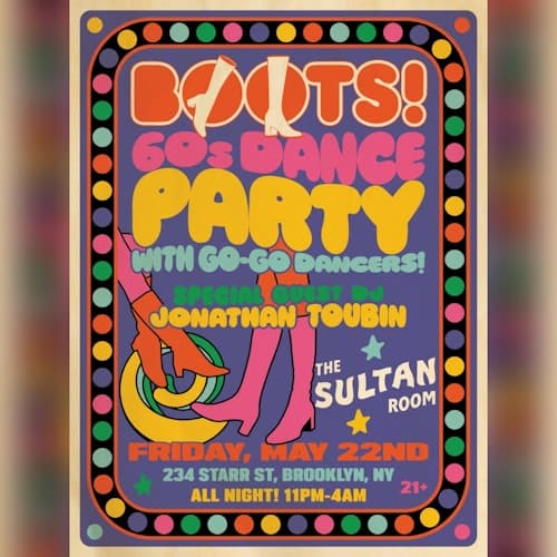BOOTS! '60s dance party