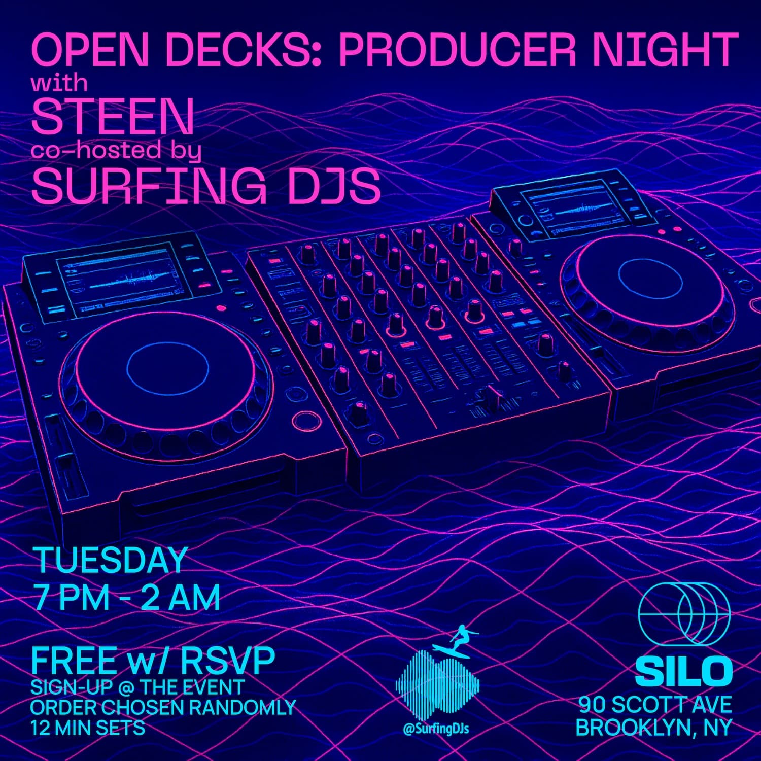 Open Decks with STEEN and Surfing DJs + a Producer Q&A