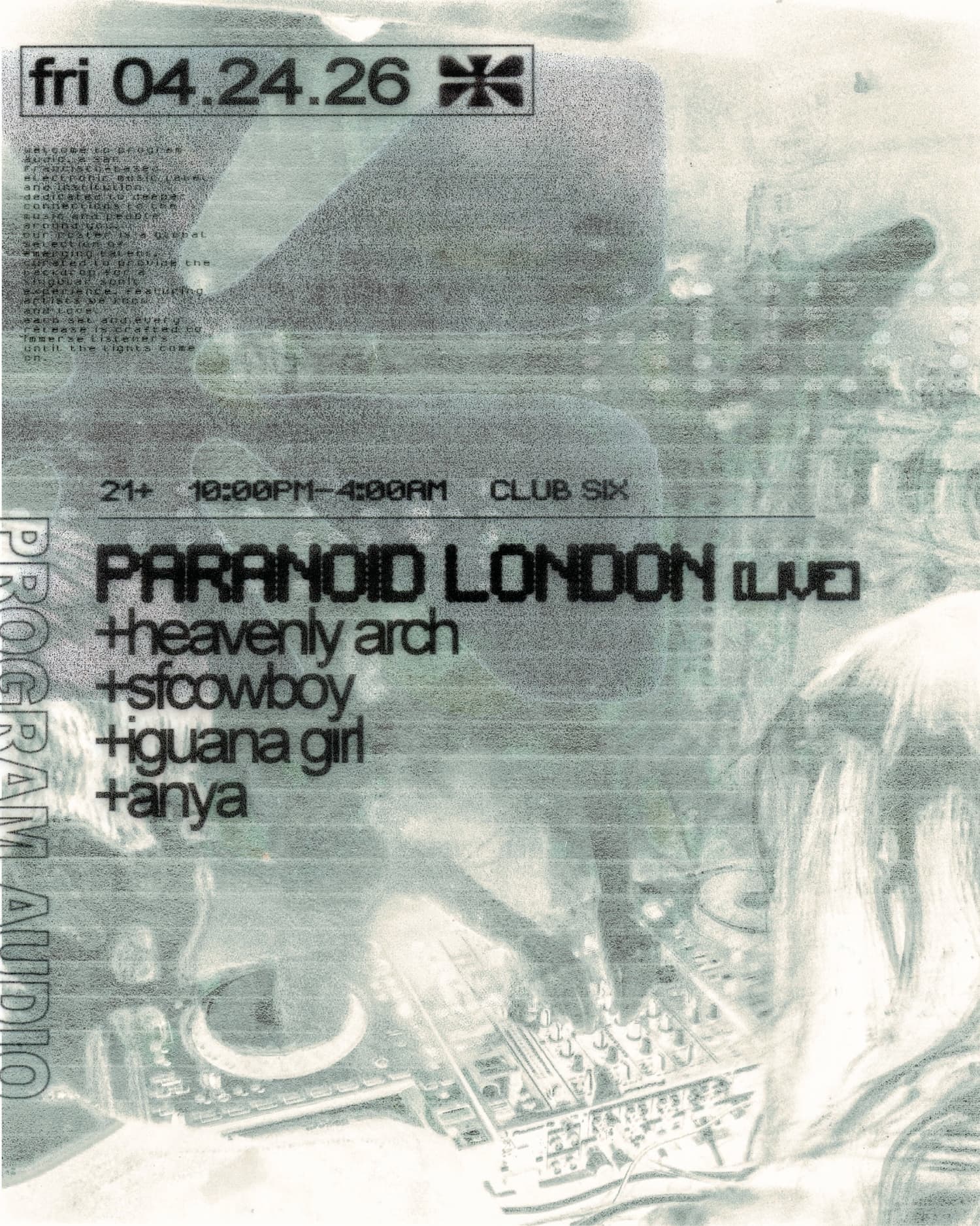program audio: Paranoid London [live]