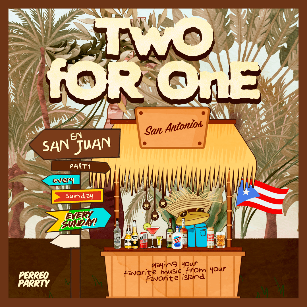 2-for-1 in San Juan - Latin Sunday Party at Reggaeton Bar San Antonios