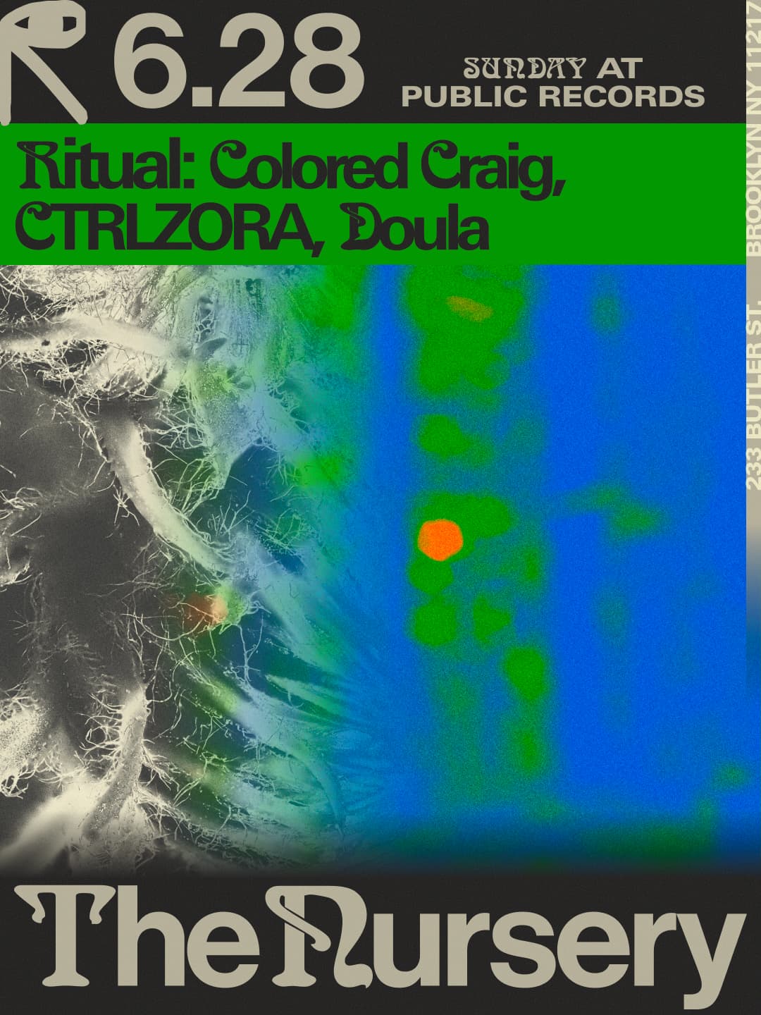 The Nursery: Ritual w/ Colored Craig, CTRLZORA, Doula