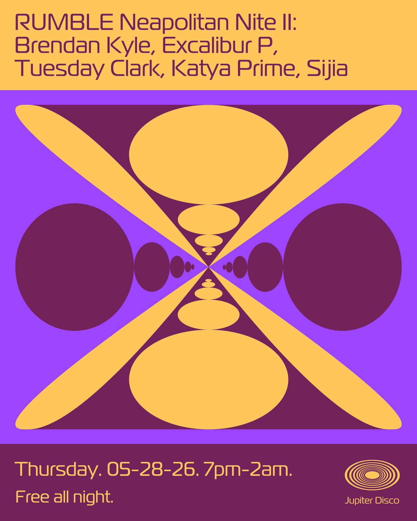 RUMBLE Neapolitan Nite II: Brendan Kyle, Excalibur P, Tuesday Clark, Katya Prime, Sijia