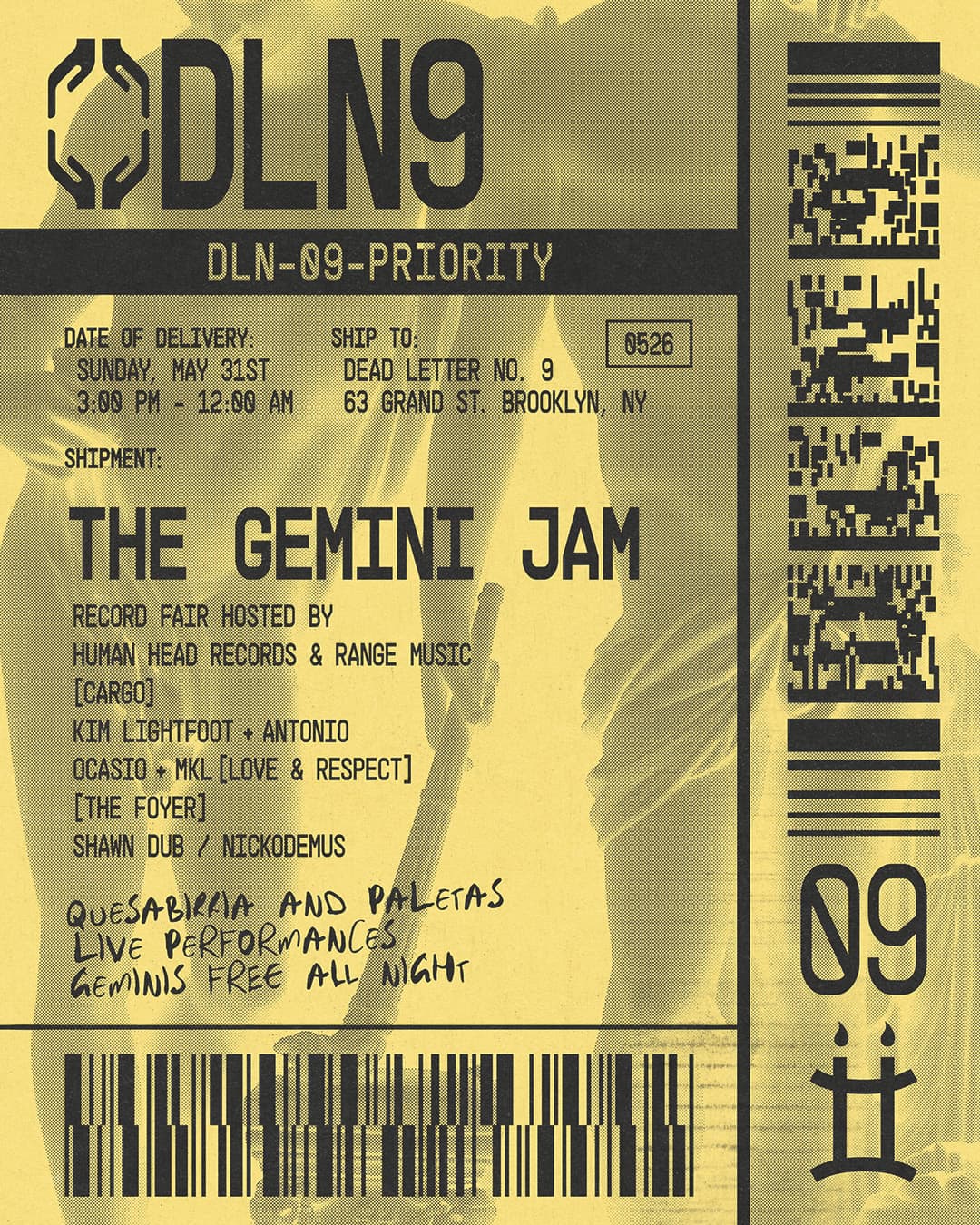 Gemini Jam - Kim Lightfoot, Antonio Ocasio, MKL, Shawn Dub, Nickodemus + more