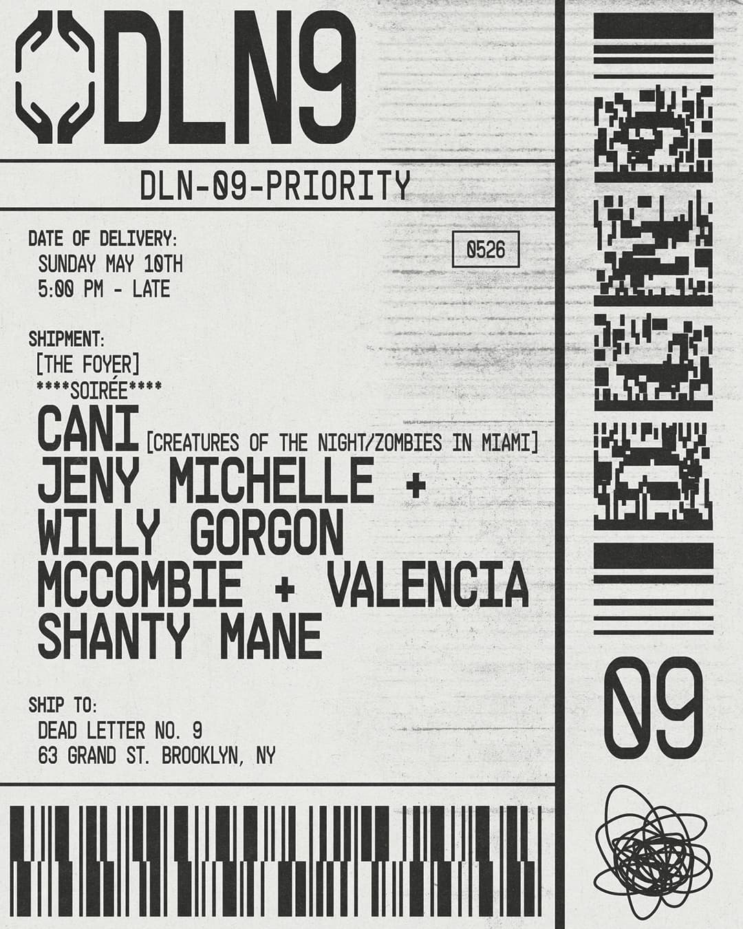 Soirée presents: Cani (Creatures of the Night/ Zombies in Miami), Jeny Michelle, Willy Gorgon 