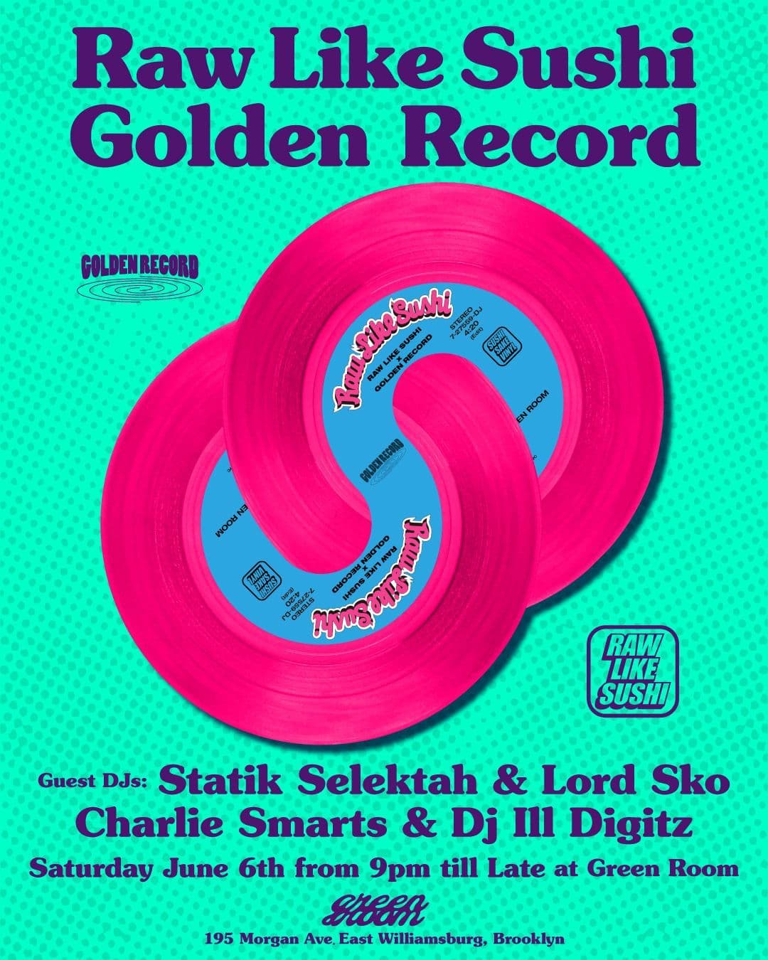 Raw Like Sushi x Golden Record NYC present Statik Selektah & Lord Sko 
