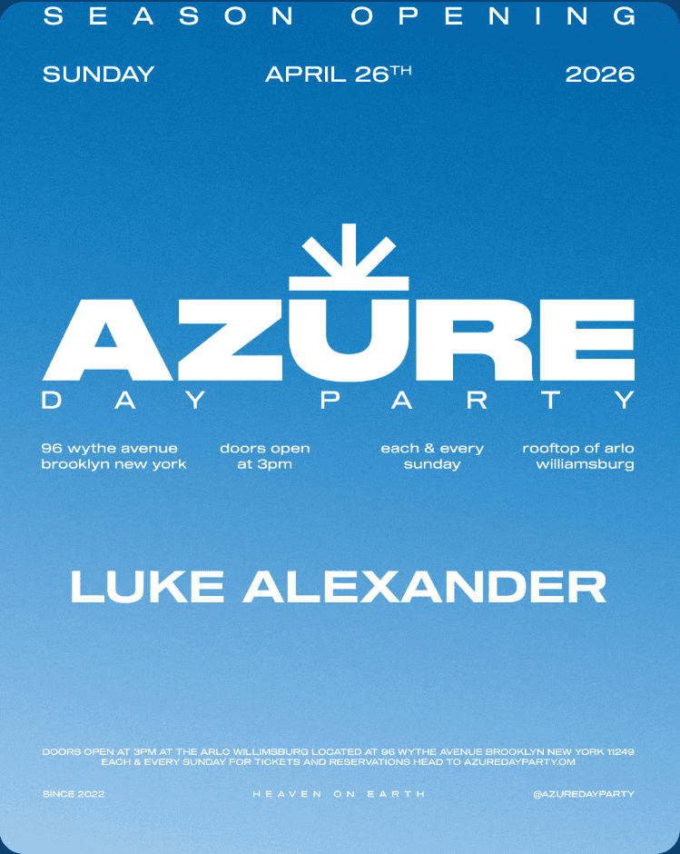 Azure Day Party Season Opener with Luke Alexander