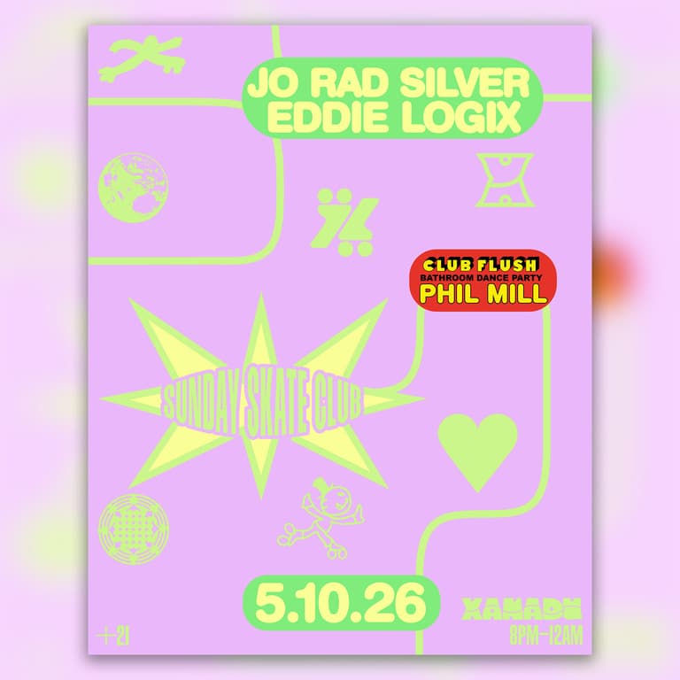 Sunday Skate Club: feat. Eddie Logix & Jo Rad Silver, Brooklyn on Wax presents: Phil Mill