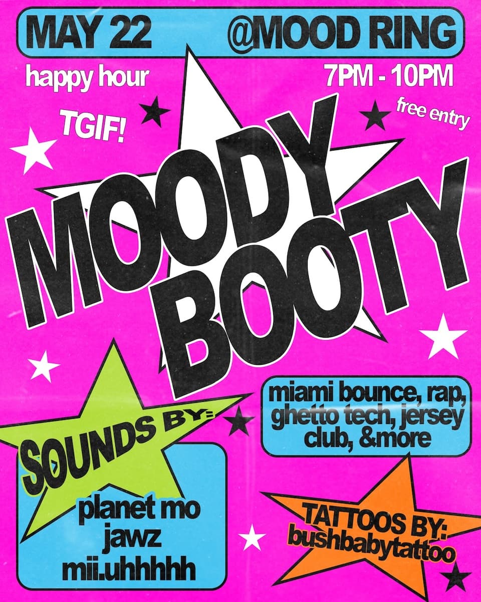 iiimaginaryfriends presents MOODY BOOTY