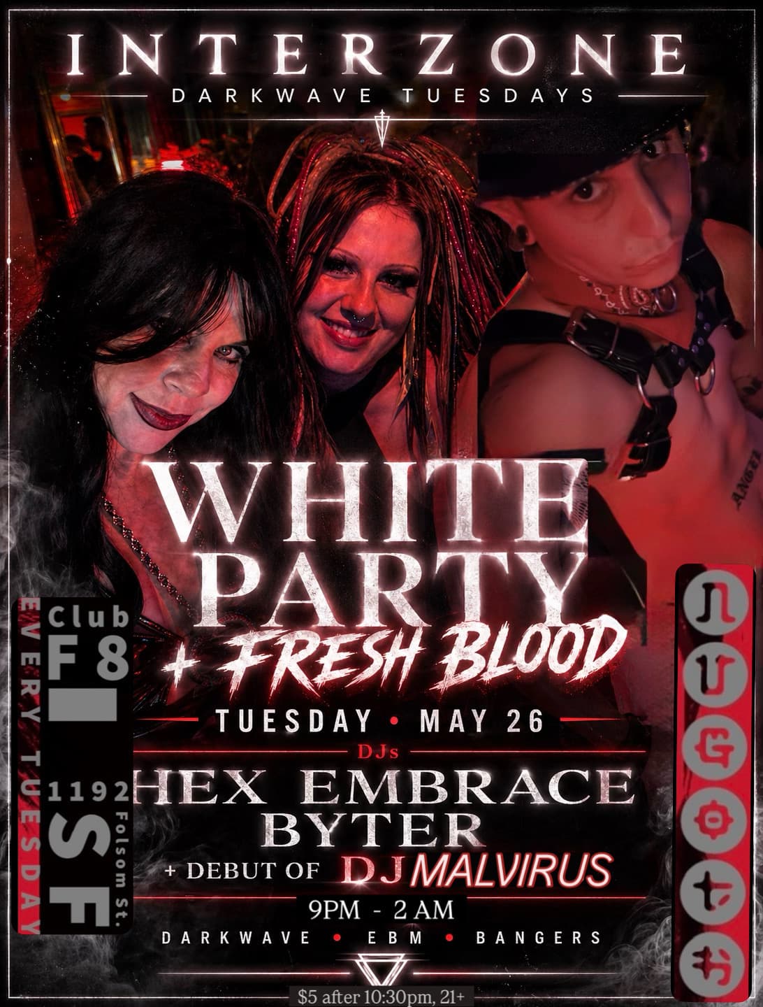 INTERZONE - Darkwave Tuesdays: White Party & Fresh Blood night