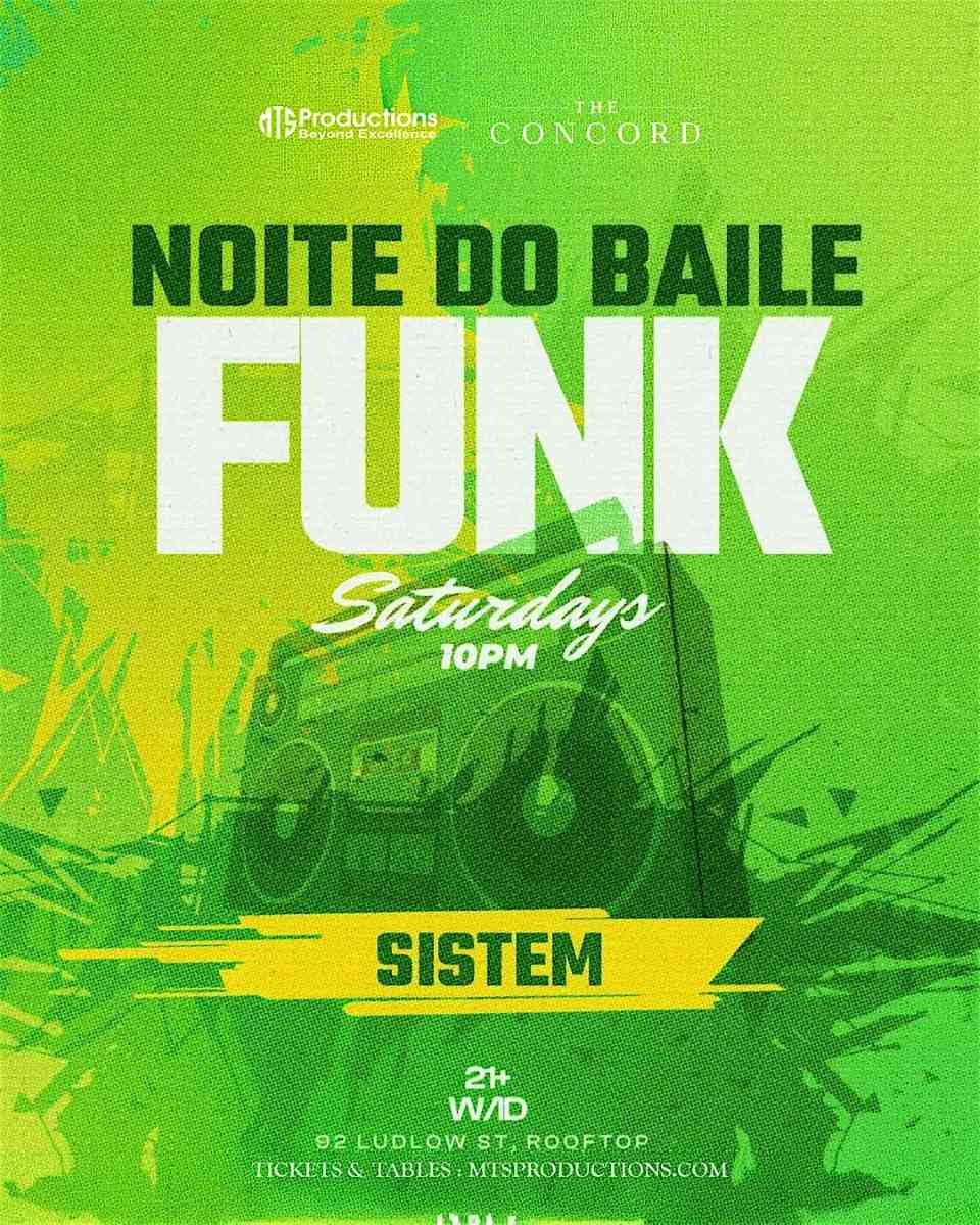 Experience Noite do Funk NYC on Saturday, March 28 in the Lower East Side