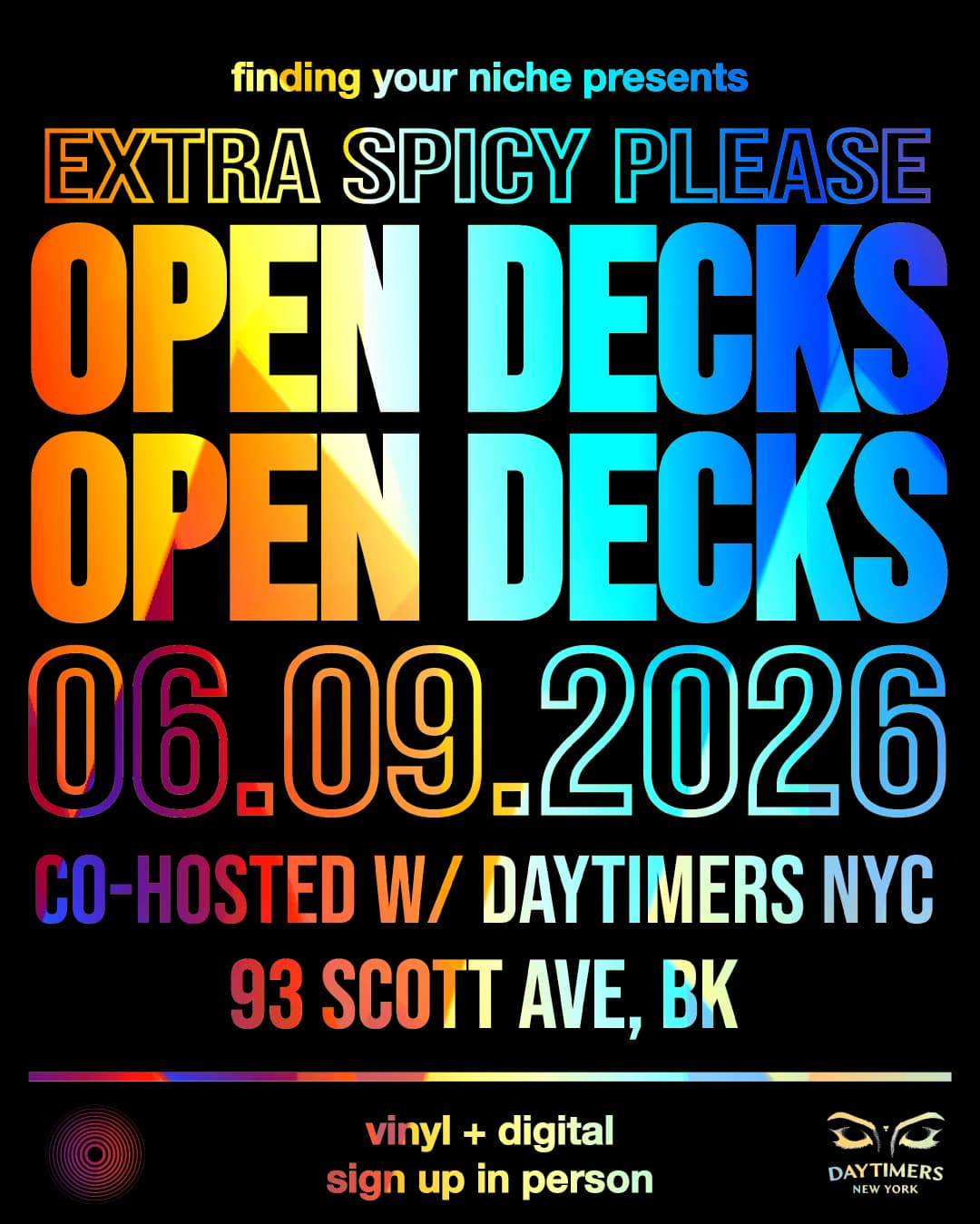 EXTRA SPICY PLEASE Open Decks (Anniversary Edition)