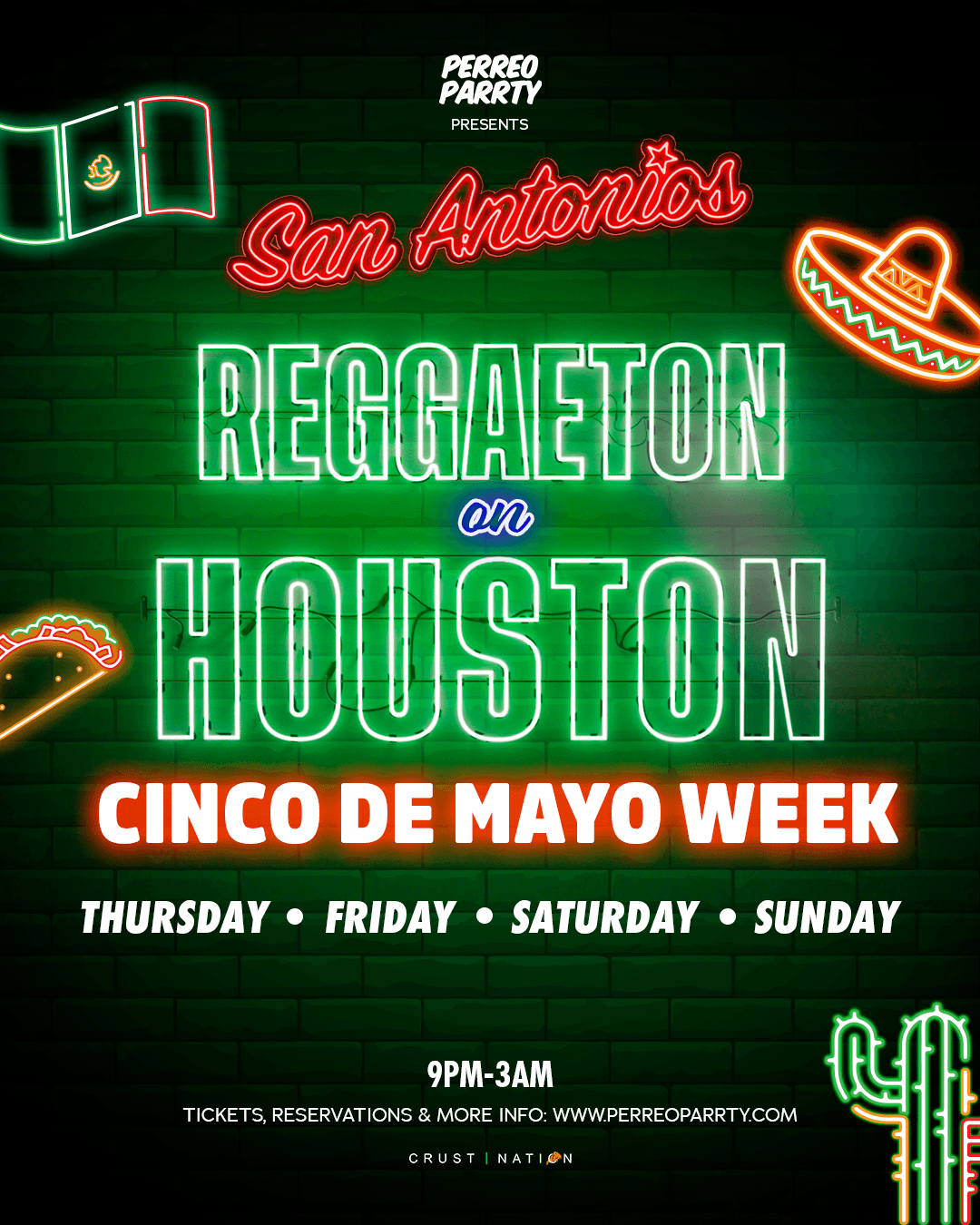 Cinco De Mayo Week Reggaeton on Houston - Latin & Reggaeton Party NYC
