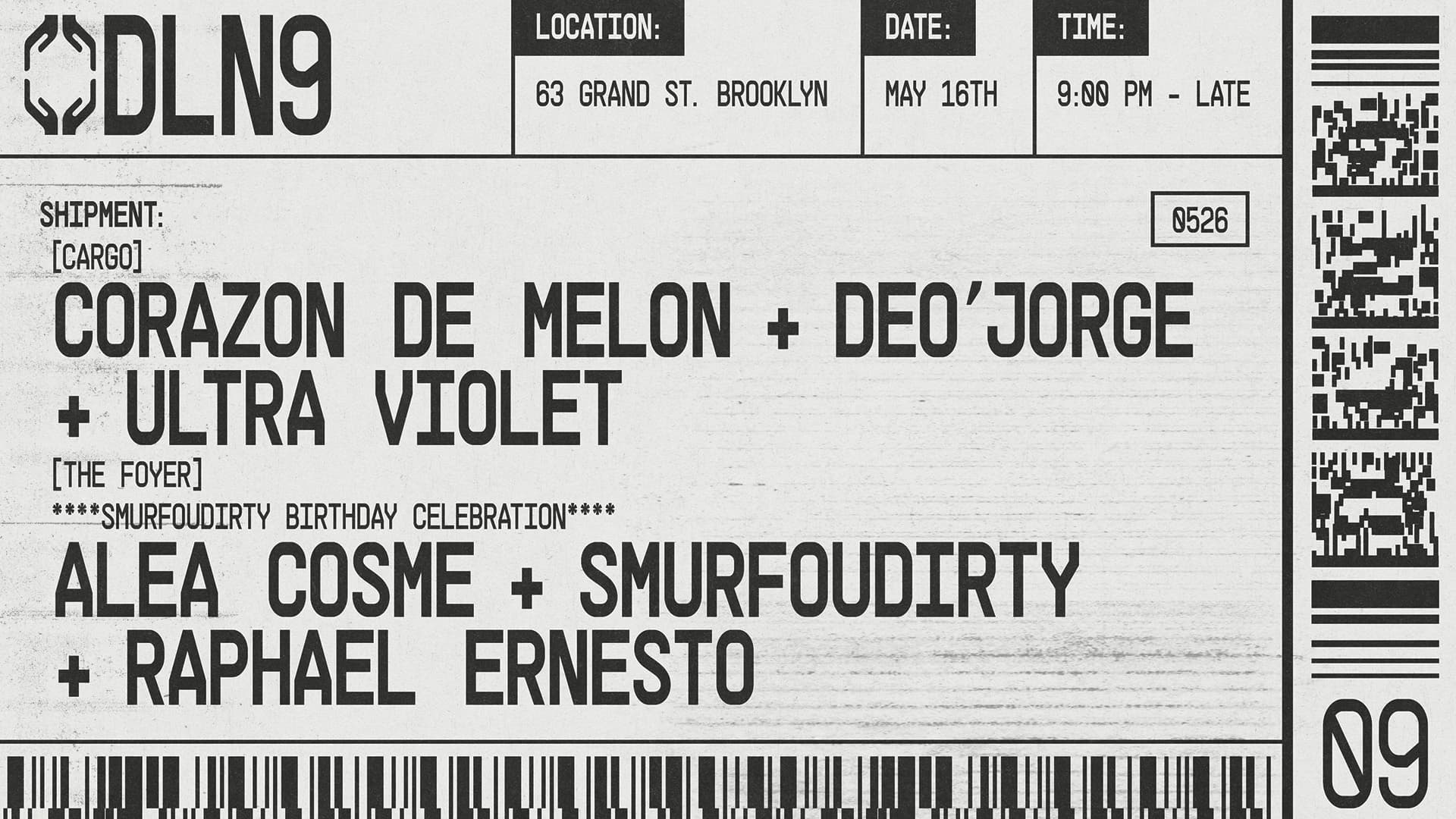 Corazon de Melon, Ultra Violet, Deo'jorge, Alea Cosme, SMURFOUDIRTY, Raphael Ernesto