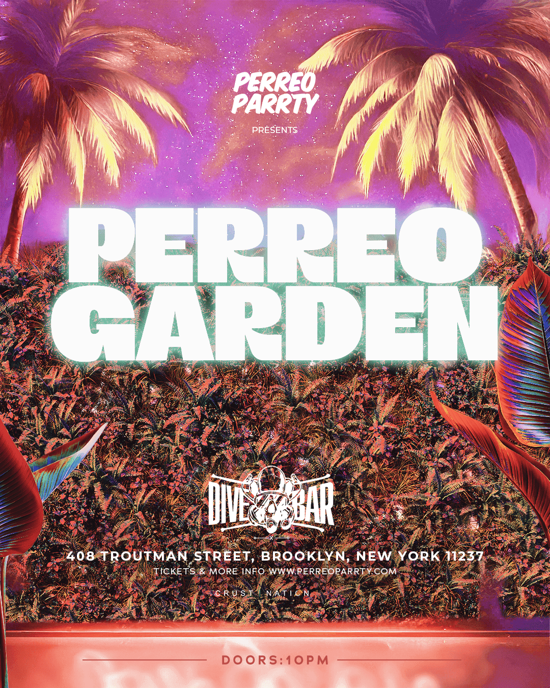PERREO GARDEN - Latin & Reggaeton Brooklyn Dance Party NYC