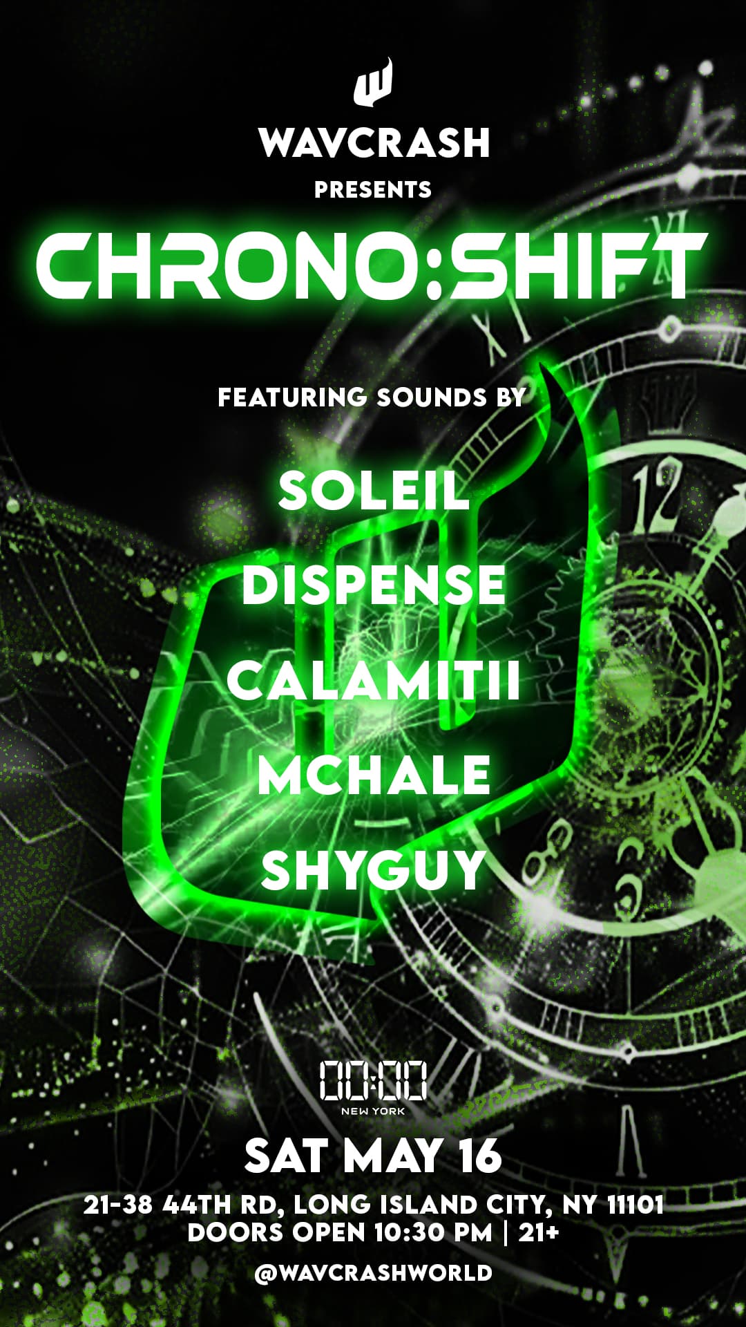 Wavcrash presents CHRONO:SHIFT Club