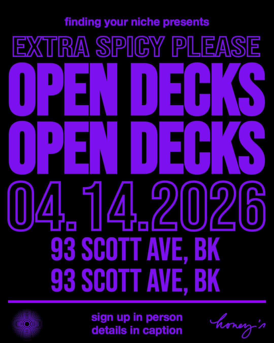 EXTRA SPICY PLEASE Open Decks