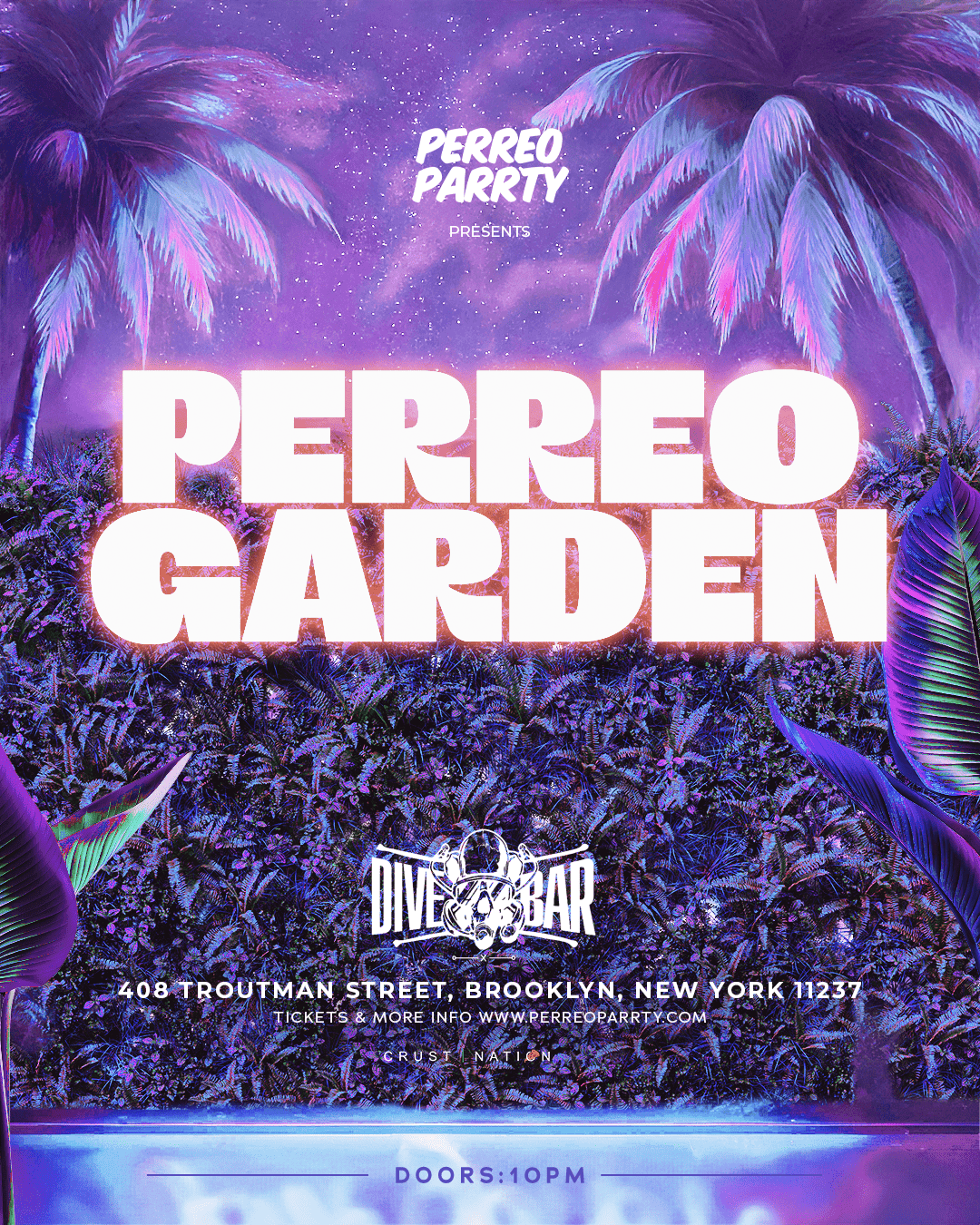 PERREO GARDEN - Latin & Reggaeton Brooklyn Dance Party NYC