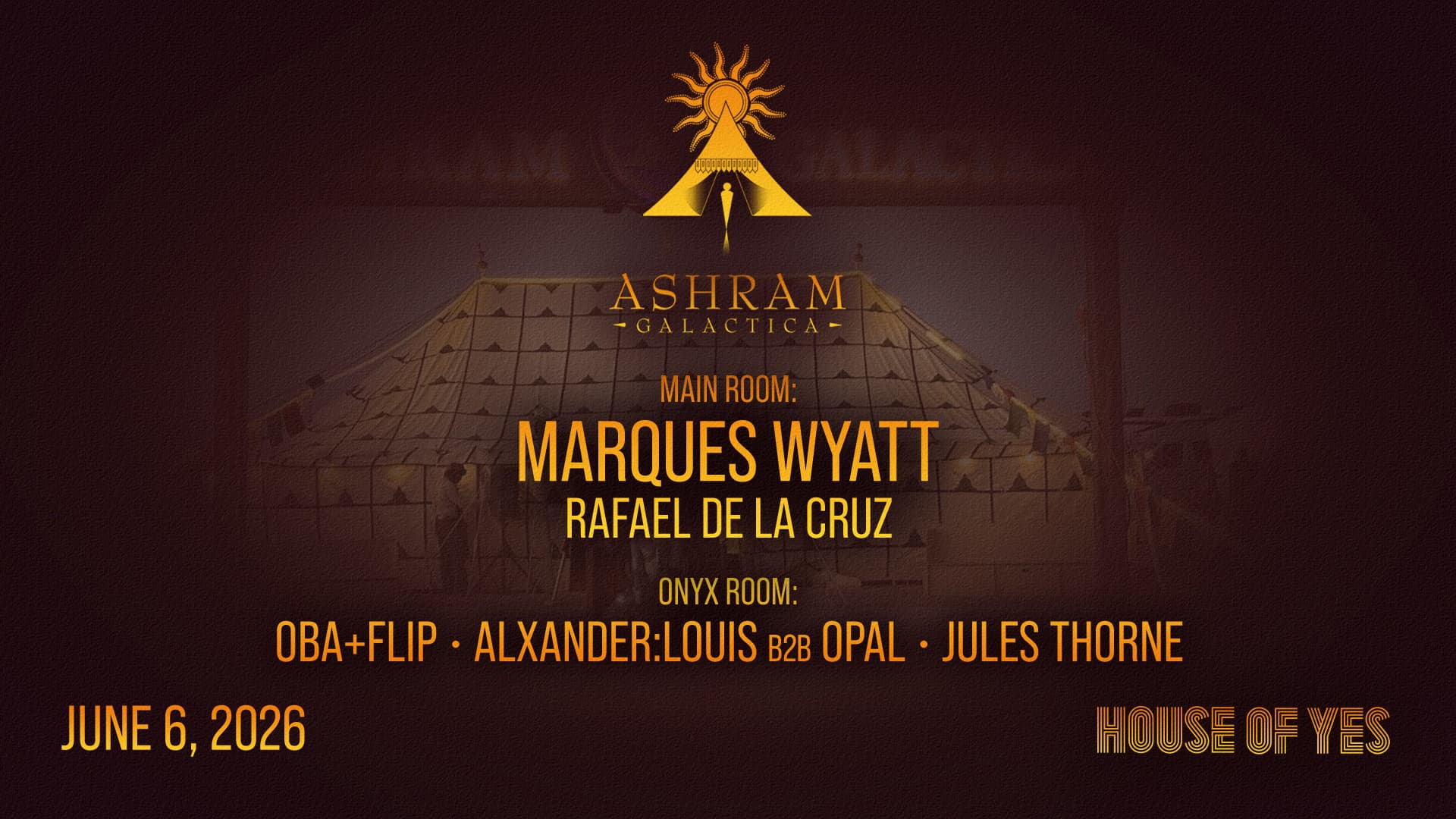 ASHRAM GALACTICA: Marques Wyatt, Rafael De La Cruz, OBA+FLIP
