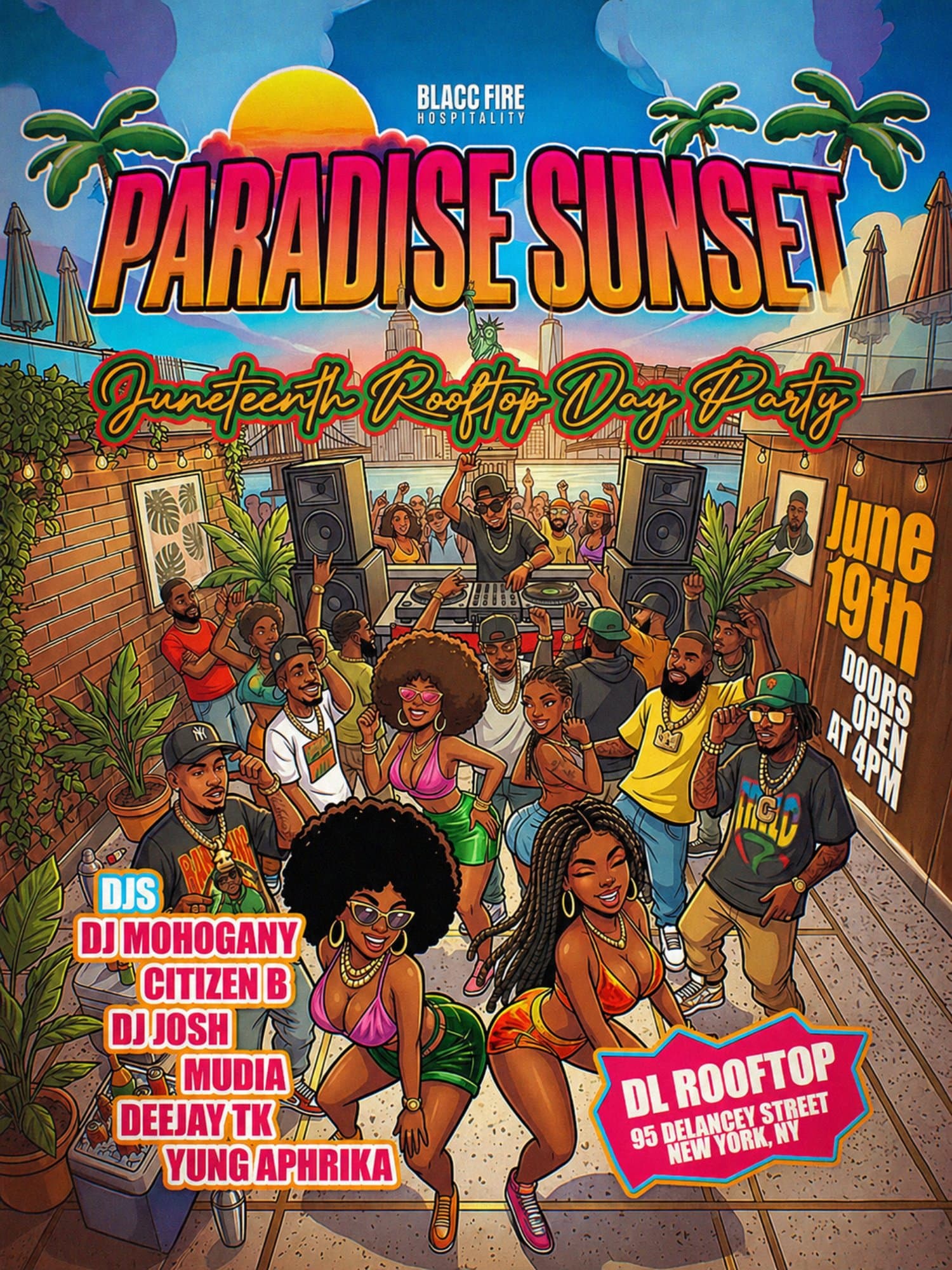 Paradise Sunset Rooftop Day Party - Juneteenth Day Party