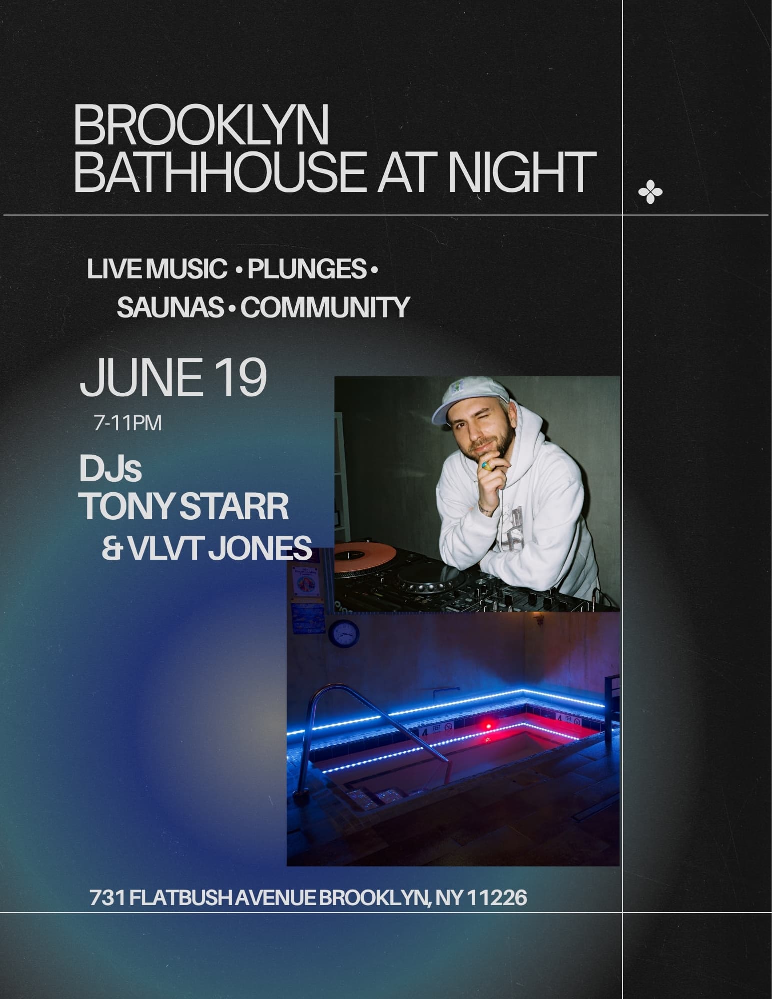 Night at Brooklyn Bathhouse