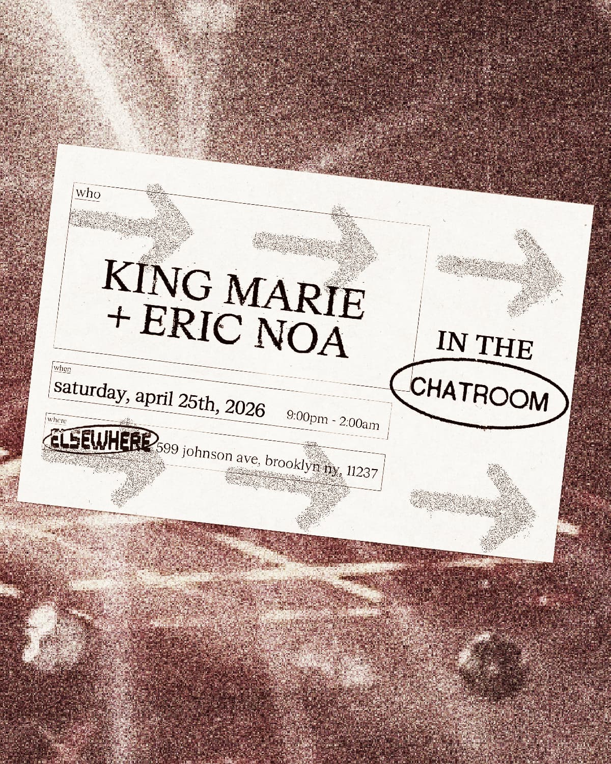 Chatroom: King Marie + Eric Noa