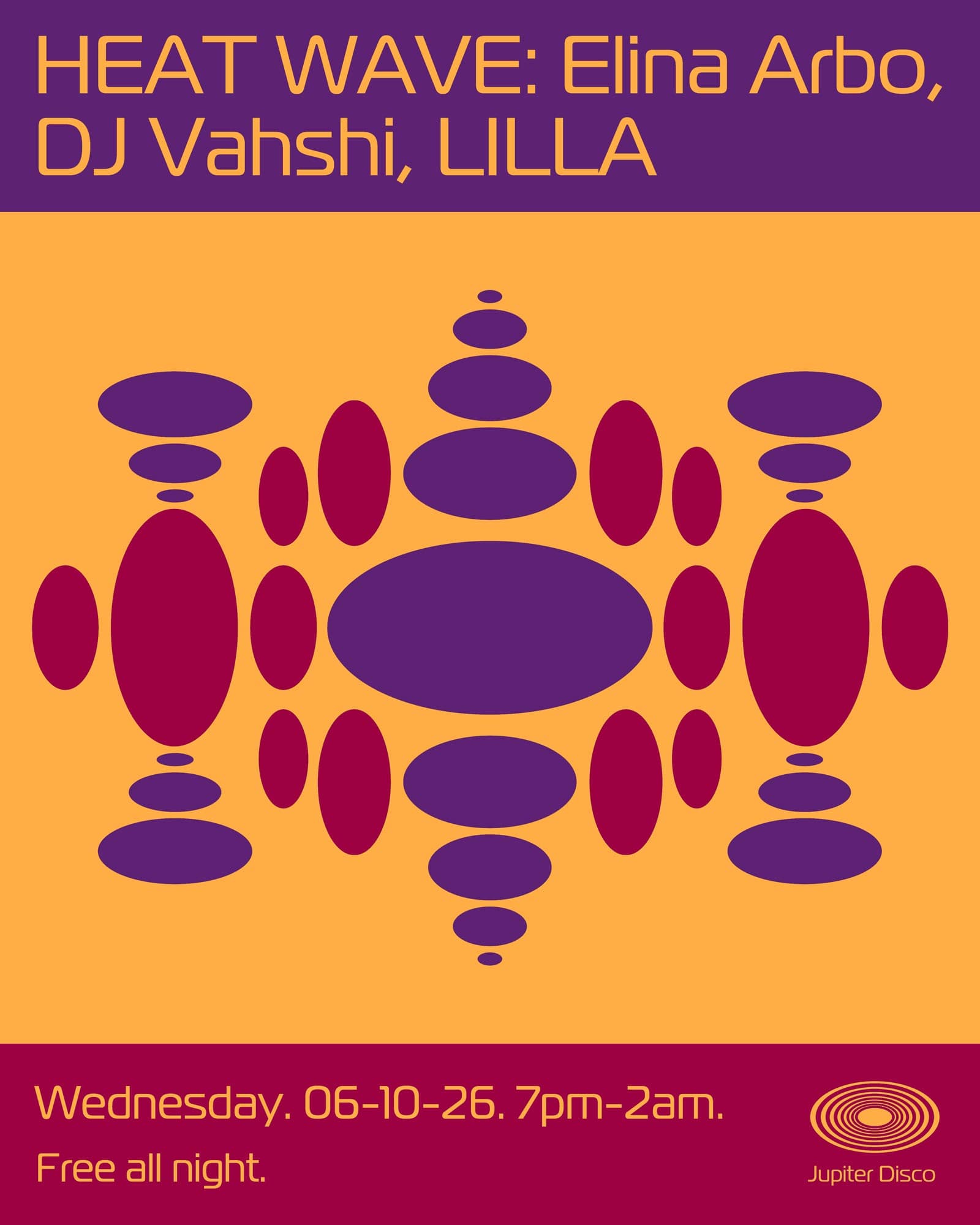 HEAT WAVE: Elina Arbo, DJ Vahshi, LILLA