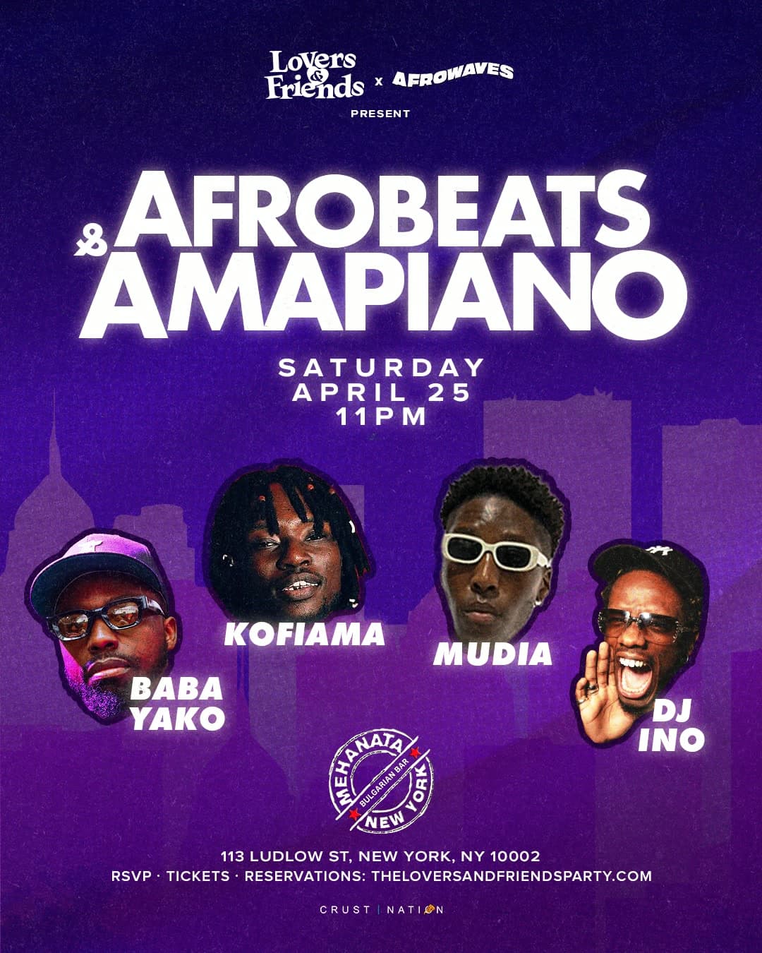 Afrobeats & Amapiano NYC Party with Baba Yako Kofiama & DJ INO
