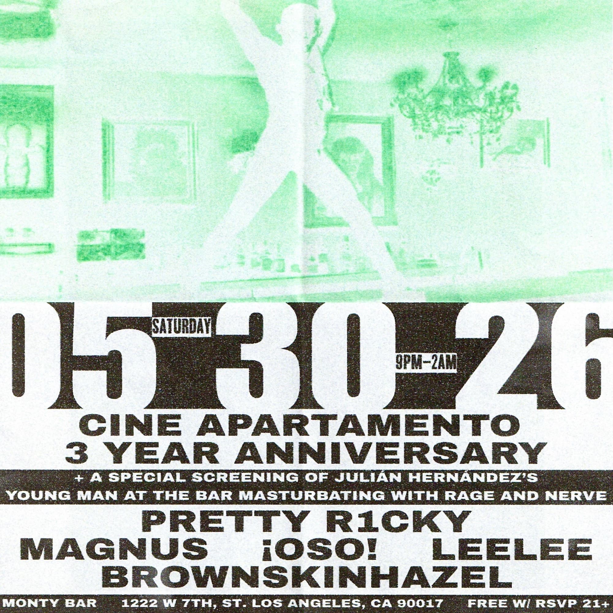 Cine Apartamento 3 YEAR ANNIVERSARY PARTY