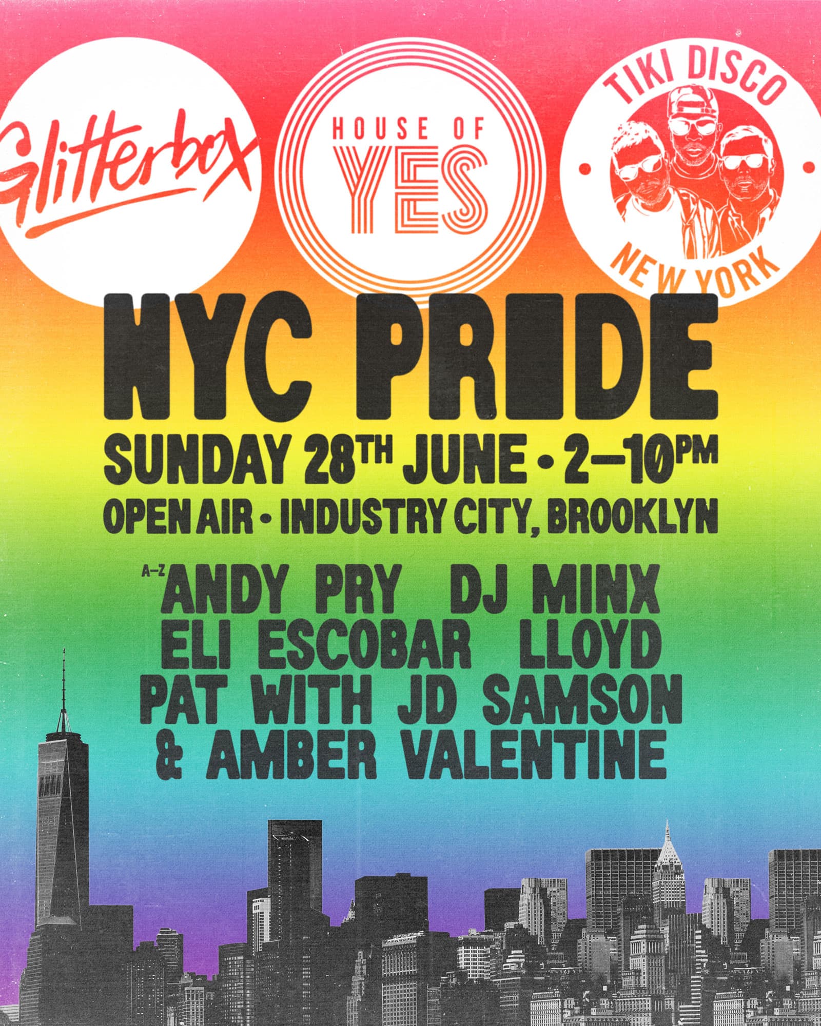 Pride 2026: HOY x Glitterbox x Tiki Disco