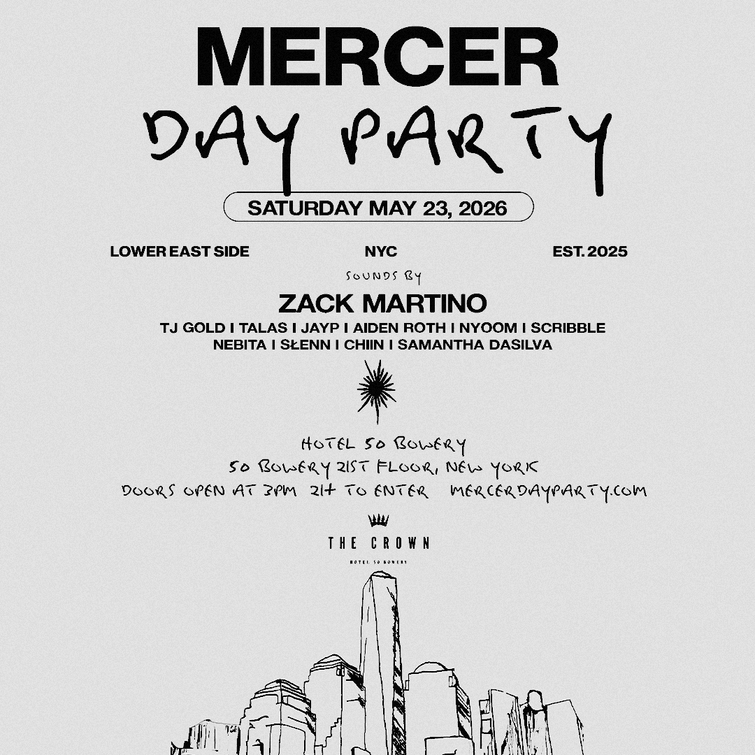Mercer Day Party with Zack Martino