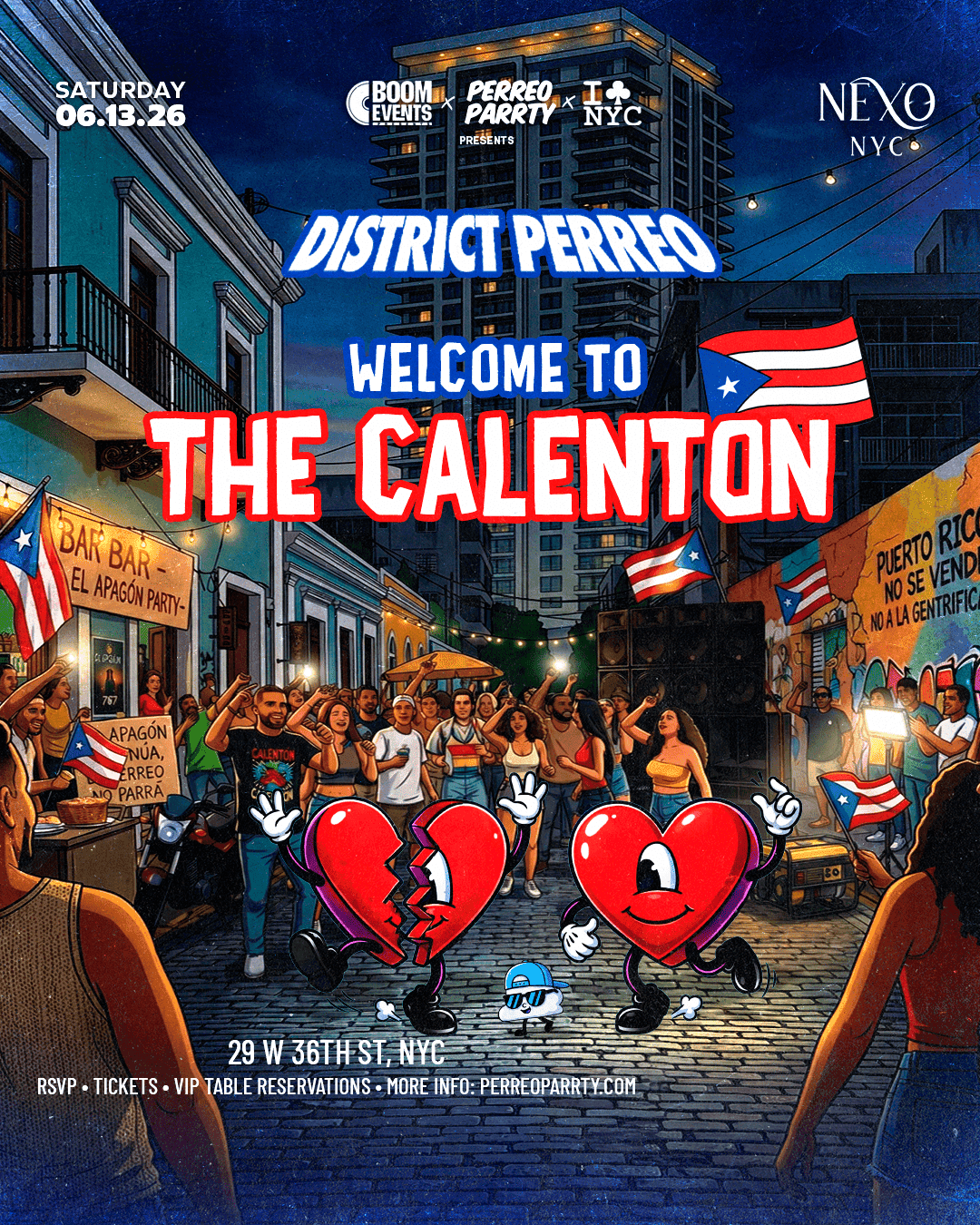 Welcome to Calenton Reggaeton Puerto Rico Party Nexo Nightclub NYC