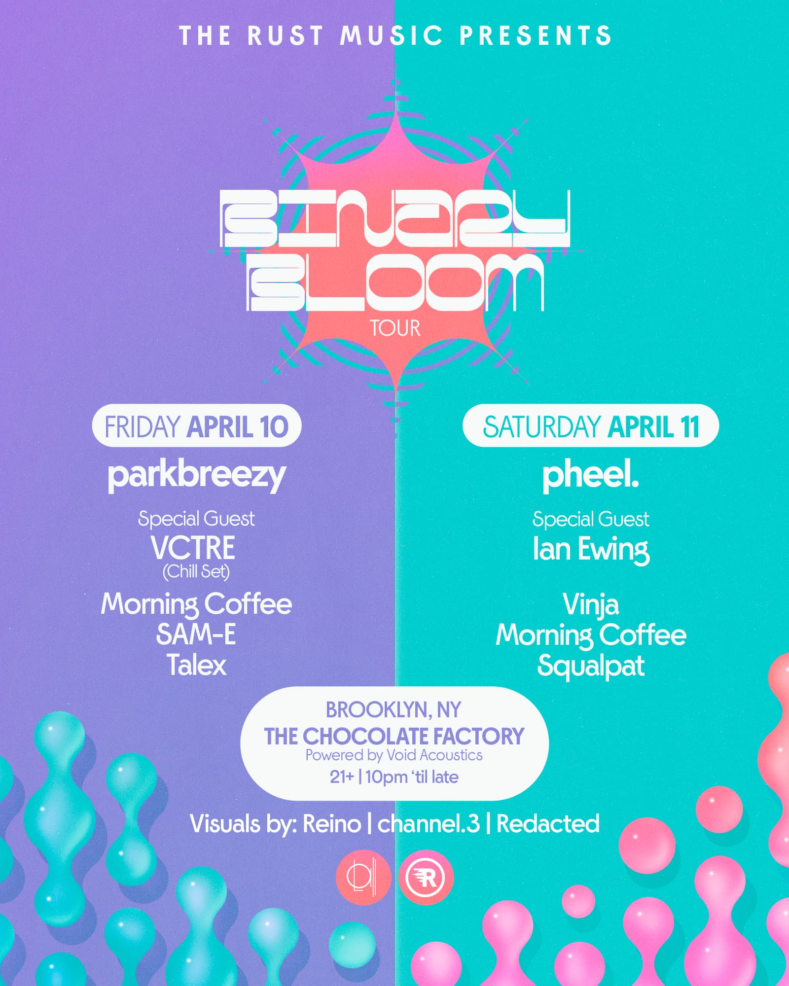 The Rust Music presents: parkbreezy, VCTRE, Morning Coffee, SAM-E, & Talex