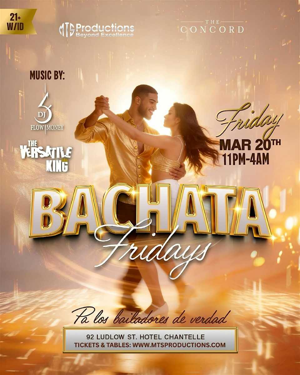 Friday Bachata Night - Traditional Bachata - Mar 20