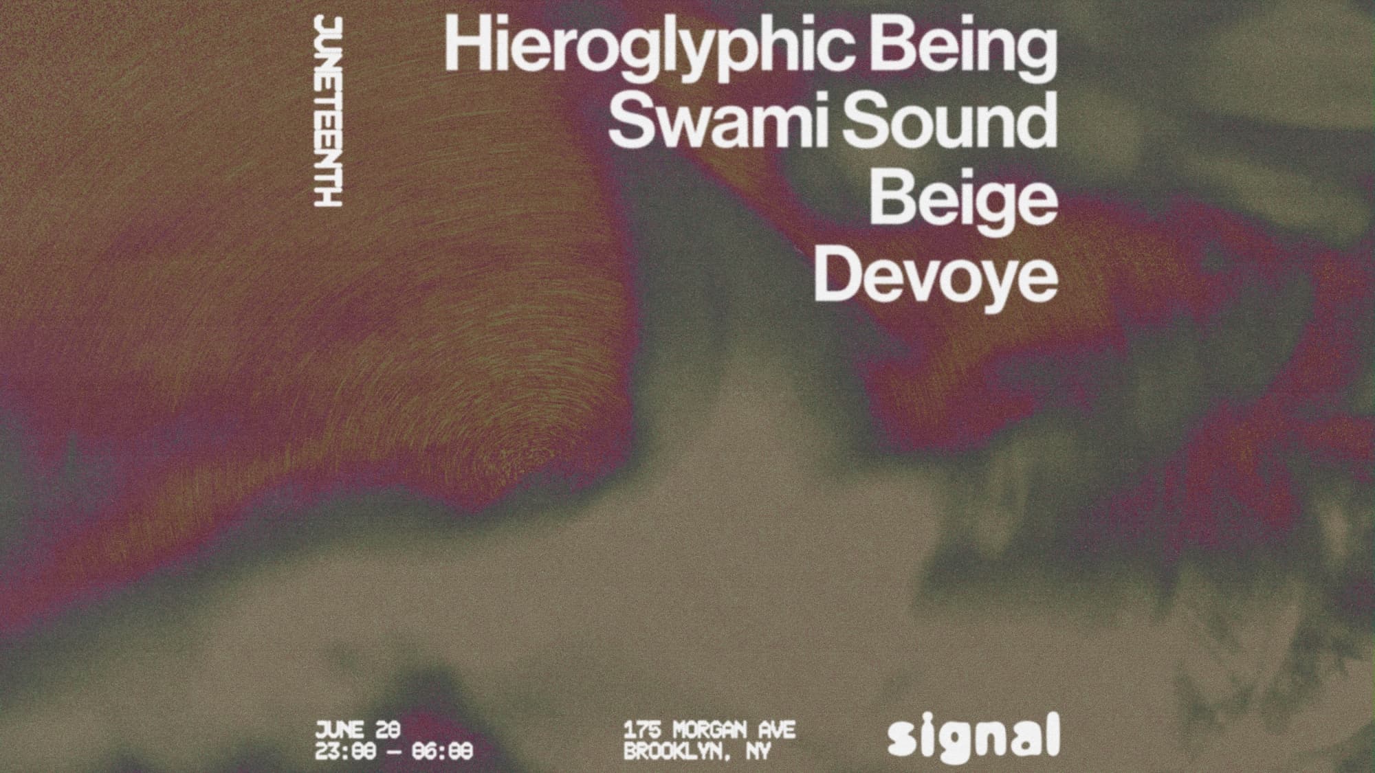 Juneteenth: Hieroglyphic Being, Swami Sound, BEIGE, Devoye
