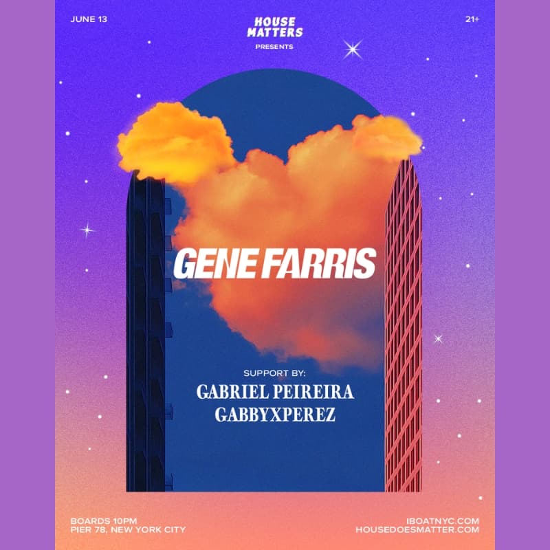 Joonbug Presents: iBoatNYC - House Matters: GENE FARRIS Boat Party