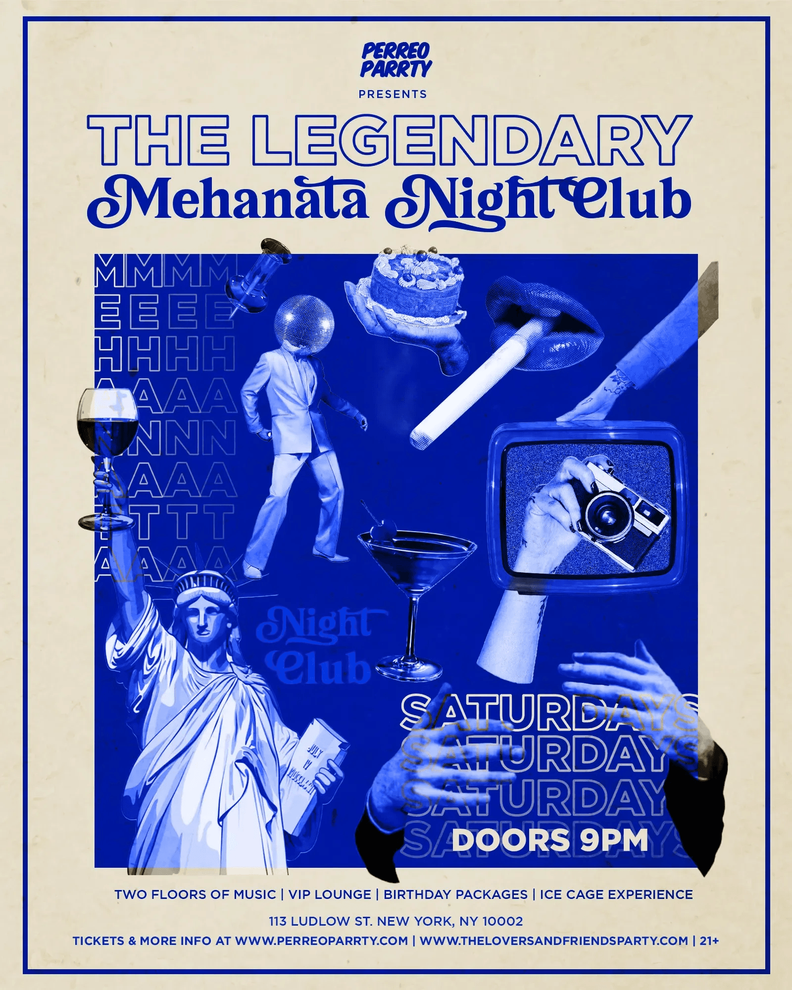 The Legendary Mehanata Nightclub - Two Floors & Ice Cage - NYC