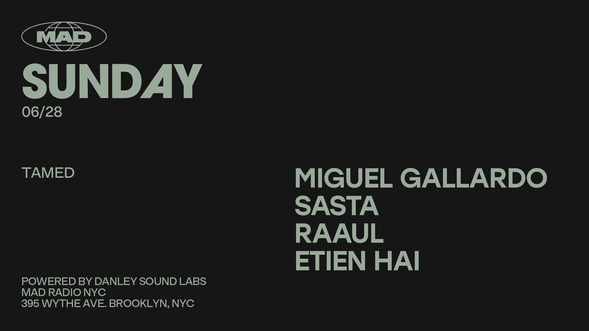 TAMED: Miguel Gallardo / Sasta / RAAUL / ETIEN HAI