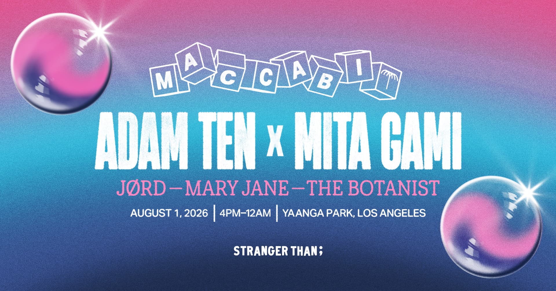 AUGUST 1: MACCABI HOUSE LA feat. Adam Ten X Mita Gami