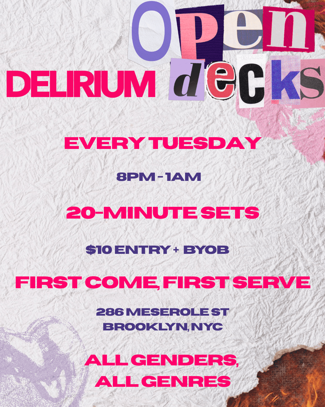 Delirium Open Decks