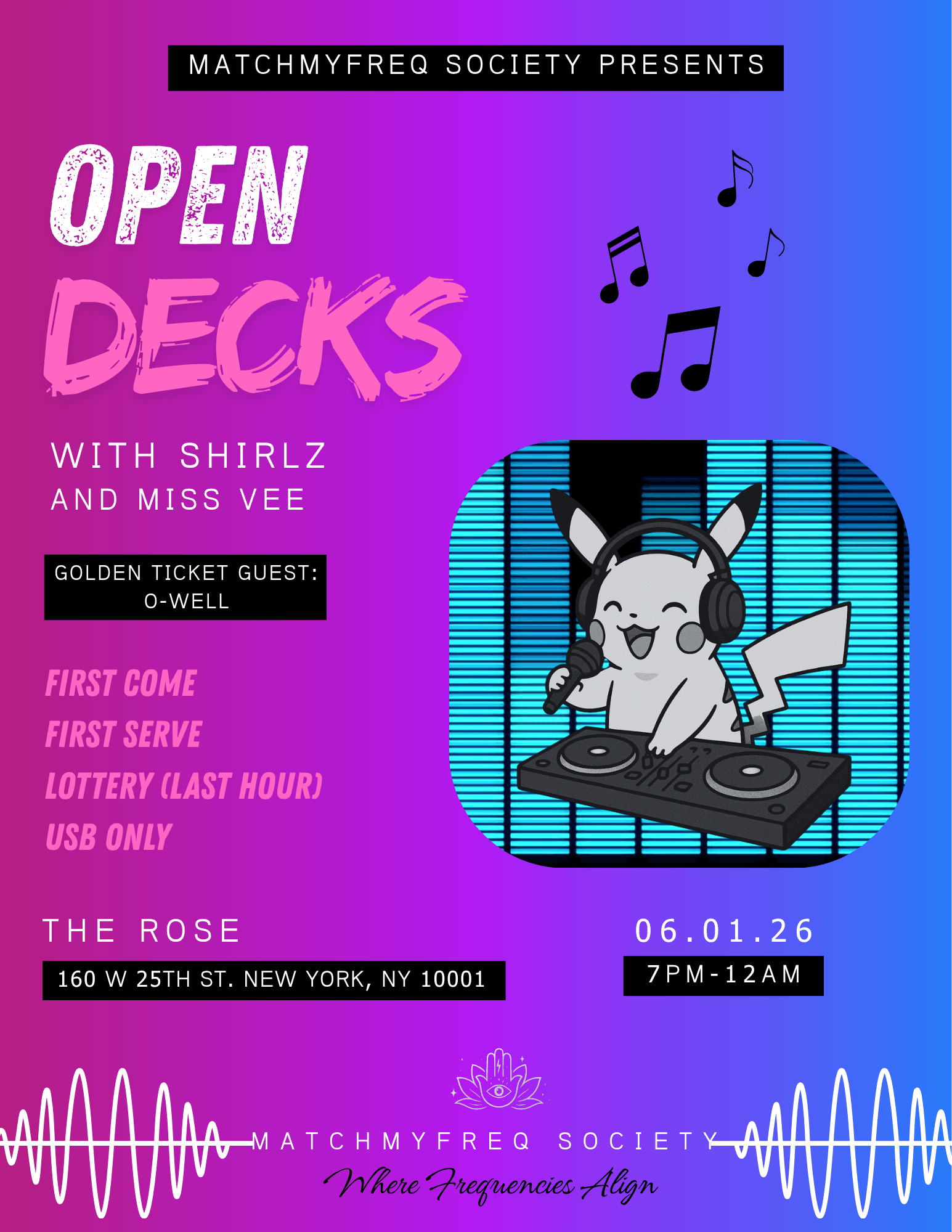 MMF Society Open Decks