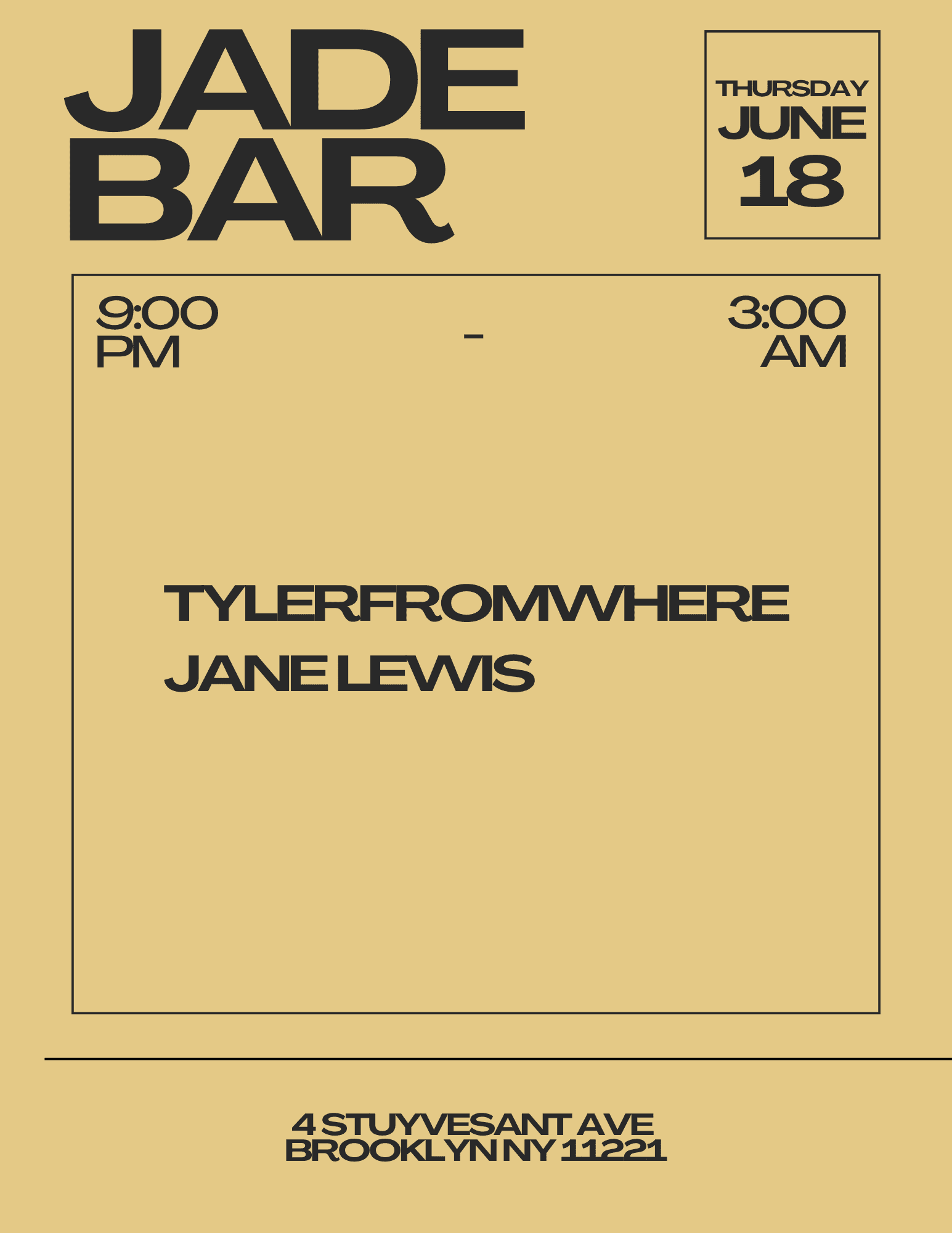 TYLERFROMWHERE x JANE LEWIS (all night long)