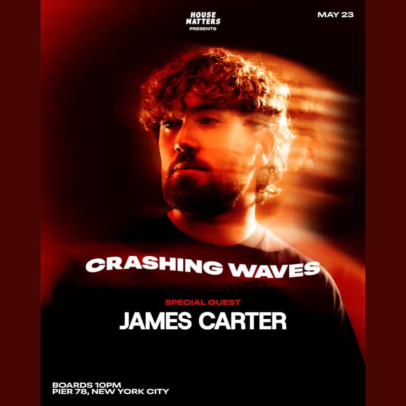 Joonbug Presents: iBoatNYC - House Matters: JAMES CARTER - Crashing Waves Boat Party