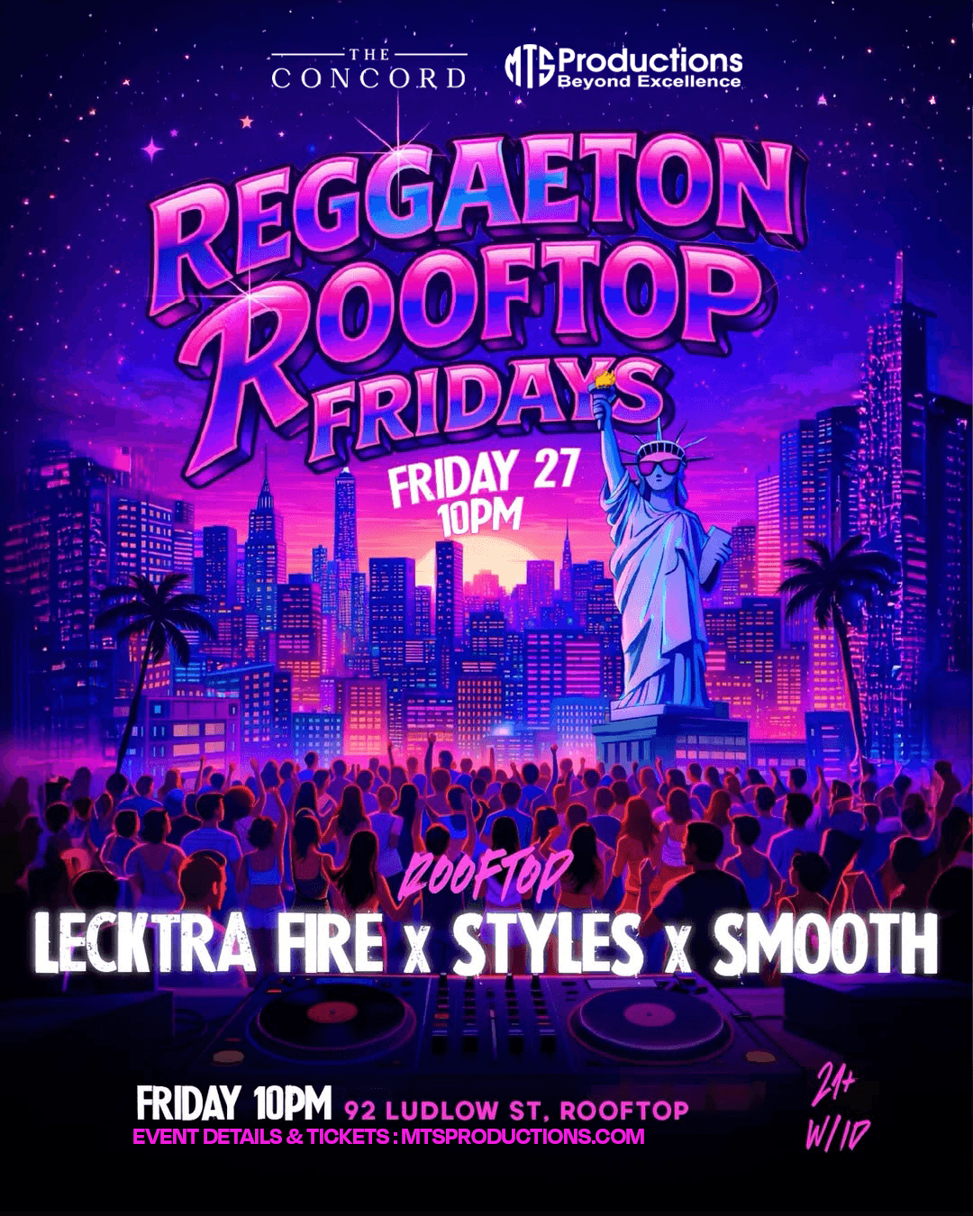 Reggaeton Rooftop Fridays - Friday, March 27th, 2026
