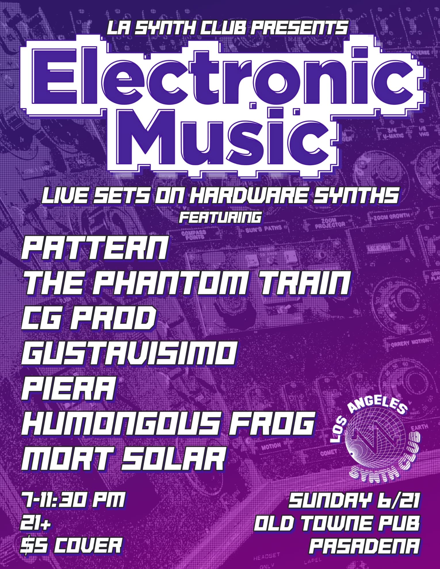 LA Synth Club presents Electronic Music